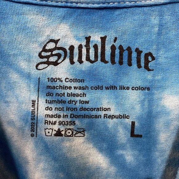 Sublime Sun Face Tie Dye Rock T-Shirt Large - Picture 4 of 4